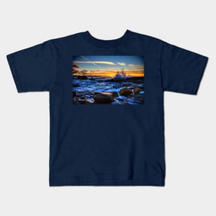 Cornish Sunset, Hayle Beach, Cornwall, UK Kids T-Shirt